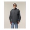 POD Stanley&Stella - Stanley Oxford Shirt Anthrazit | XL | DTF Linke Brust
