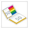Haftnotiz-Set Budapest 50/50 Haftzettel bedruckt Farbschnitt individuell 105 × 78 mm | ohne Werbeanbringung | ohne Werbeanbringung | Nicht verfügbar | Nicht verfügbar | ohne Werbeanbringung | glänzend