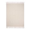 VINGA Lioro Decke aus GRS Wollmischung beige