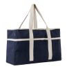 VINGA Volonne AWARE™ Strandtasche aus recyceltem Canvas blau-off white | ohne Werbeanbringung | Nicht verfügbar | Nicht verfügbar | Nicht verfügbar