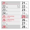 3-Monatskalender Einblatt Spectrum 3 EXPRESS Streifenkalender 3 Monate Hellgrau | 300 × 600 mm | ohne Werbeanbringung