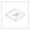 Haftnotizblock Basic EXPRESS 50 Haftzettel 72 × 72 mm