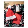Weihnachtliche Strickmütze aus elastischem Acryl rot | ohne Werbeanbringung | Nicht verfügbar | Nicht verfügbar | Nicht verfügbar