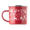 Emaille-Becher 300ml rot