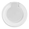 Rundes kabelloses Ladegerät weiß | ohne Werbeanbringung | Nicht verfügbar | Nicht verfügbar | Nicht verfügbar