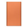 Powerbank 4000 mAh mit Gehäuse aus Aluminium orange