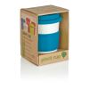 ECO PLA Kaffeebecher blau-weiß | ohne Werbeanbringung | Nicht verfügbar | Nicht verfügbar