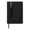 Basic Hardcover PU A5 Notizbuch mit Stylus-Stift schwarz | ohne Werbeanbringung | Nicht verfügbar | Nicht verfügbar | Nicht verfügbar