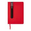 Basic Hardcover PU A5 Notizbuch mit Stylus-Stift rot | ohne Werbeanbringung | Nicht verfügbar | Nicht verfügbar | Nicht verfügbar