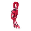 Nylon-Ladekabel Leif Rot