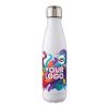 Einwandiger Edelstahlflasche aus recyceltem Stahl 650 ml Cliff Weiß