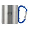 Doppelwandiger Kaffeebecher Carbine aus Edelstahl 185 ml Silber