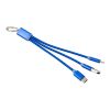 USB-Aufladekabel 'Choose' aus Aluminium Silber