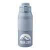 Doppelwandige Edelstahl-Trinkflasche 800 ml Katie Grau