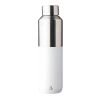 Recycelte doppelwandige Trinkflasche aus Edelstahl (600 ml) Esen Weiß