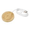 Wireless-Ladegerät aus Bambus inkl. Kabel hellbraun | ohne Werbeanbringung | Nicht verfügbar | Nicht verfügbar