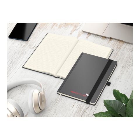 Notizbuch Vision-Book Creme Bestseller inkl. Siebdruck-Digital Anthrazit | A5 | ohne Werbeanbringung