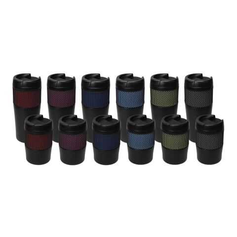 Isolierbecher &quot;Temptation&quot;, groß, mit Manschette schwarz | ohne Werbeanbringung | Nicht verfügbar | Nicht verfügbar