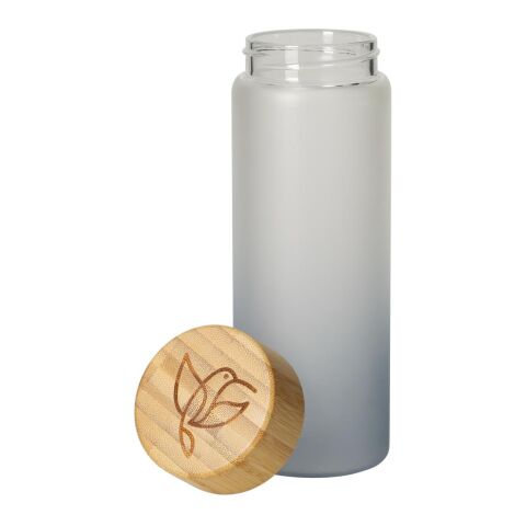 Glasflasche "Frosted" 0,55 l grau | ohne Werbeanbringung | Nicht verfügbar | Nicht verfügbar