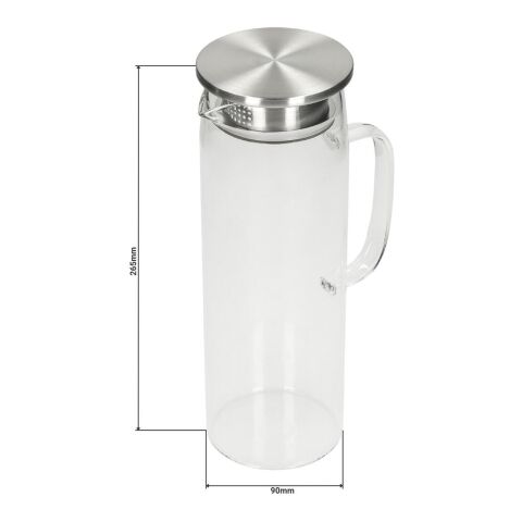 Glaskaraffe "Vivara",1,5l weiß
