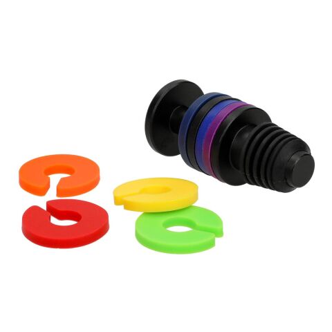 Weinstopper "Rainbow" schwarz