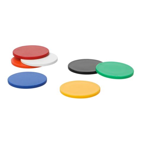 Einkaufswagenchip ohne Loch weiß | ohne Werbeanbringung | Nicht verfügbar | Nicht verfügbar