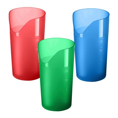 Trinkbecher "Ergonomie" 0,2 l transparent-milchig