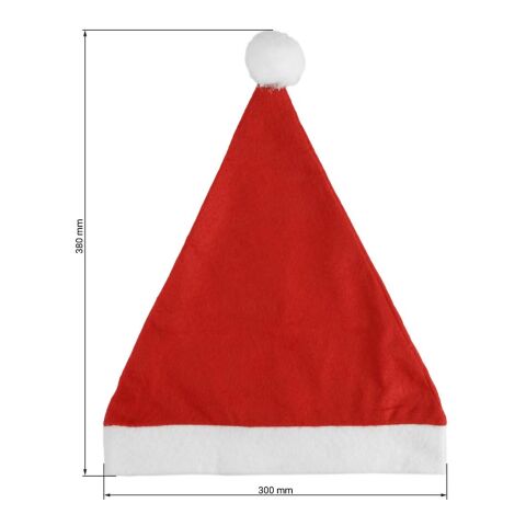Weihnachtsmütze "Kids" rot/weiß