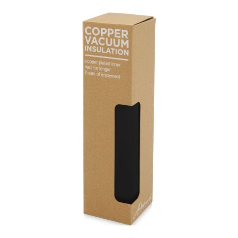 Marka 600 ml Kupfer-Vakuum Isolierflasche mit Metallschlaufe Standard | schwarz | ohne Werbeanbringung | Nicht verfügbar | Nicht verfügbar
