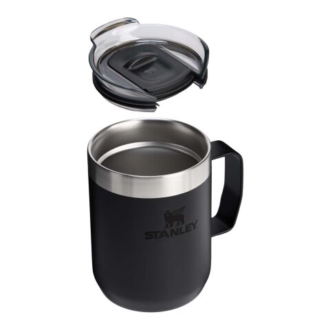 Stanley 236 ml Classic Legendary Camp Thermobecher Priority | schwarz | 1-farbiger Siebdruck | rundum | 40 mm x 50 mm