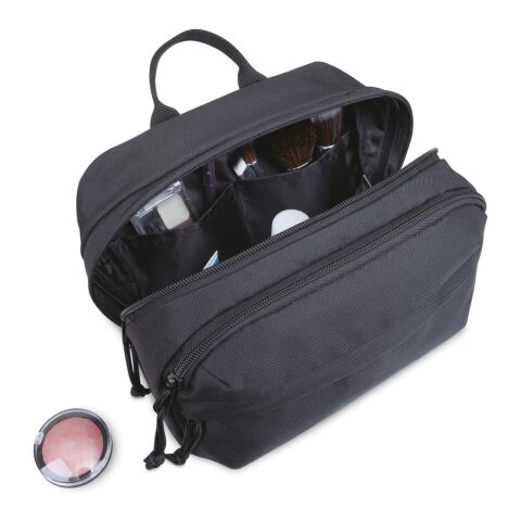 Renew AWARE™ rPET Kosmetiktasche schwarz | ohne Werbeanbringung | Nicht verfügbar | Nicht verfügbar