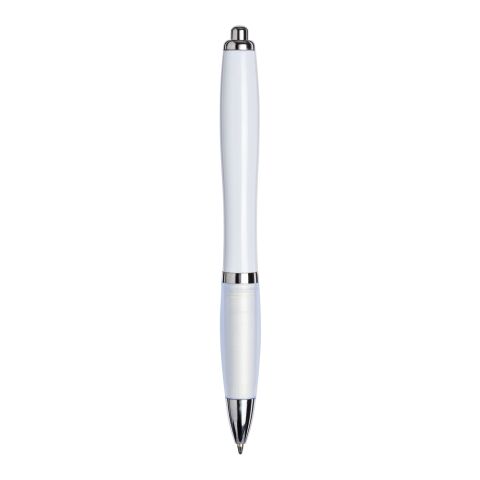 Nash Kugelschreiber mit farbigem Schaft und Griff (schwarze Mine) Priority | weiss | Digitaldruck | Schaft gesamte Länge | 60 mm x 8 mm