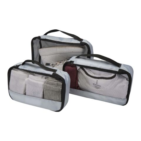 Jet GRS recycelte Packwürfel – 3er-Set grau