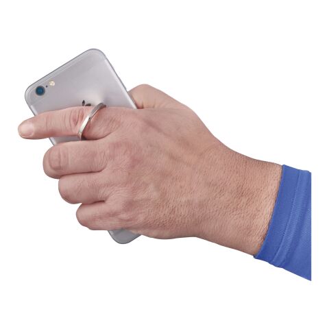 Aluminium Ring Telefonhalter Standard | silber | ohne Werbeanbringung | Nicht verfügbar | Nicht verfügbar