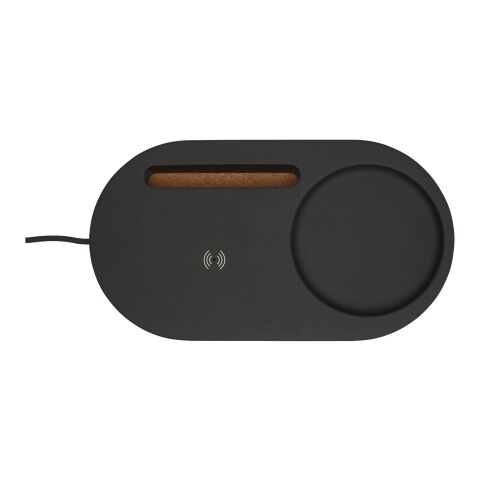 Klip kabelloser 5 W Schreibtisch Organizer mit Ladefunktion Standard | schwarz | ohne Werbeanbringung | Nicht verfügbar | Nicht verfügbar