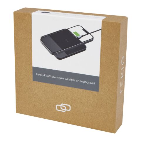 Hybrid hochwertiges wireless 15W Ladepad Standard | schwarz | ohne Werbeanbringung | Nicht verfügbar | Nicht verfügbar