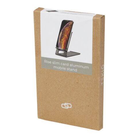 Rise schlanker Aluminium Smartphone Ständer Standard | schwarz | ohne Werbeanbringung | Nicht verfügbar | Nicht verfügbar