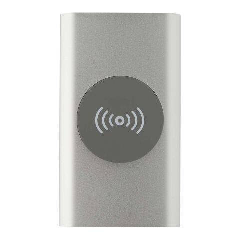 Juice 4000 mAh Typ-C kabellose Powerbank aus recyceltem Aluminium  silber