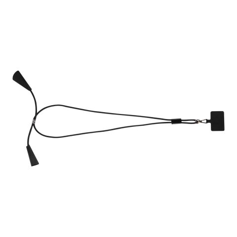 Funi 5 in 1 Lanyard Kabel aus recyceltem Kunststoff für Smartphones mit integrierter Datensynchronisierung und 100 W Schnellladefunktion Standard | schwarz | ohne Werbeanbringung | Nicht verfügbar | Nicht verfügbar