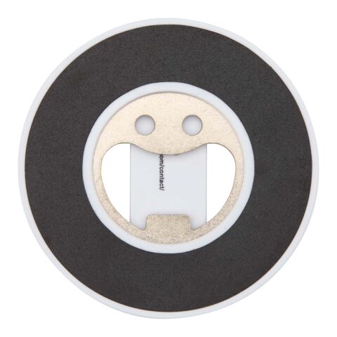 Ain Magnetische Smartphonehalterung aus recyceltem Kunststoff mit Flaschenöffner Standard | weiss | ohne Werbeanbringung | Nicht verfügbar | Nicht verfügbar