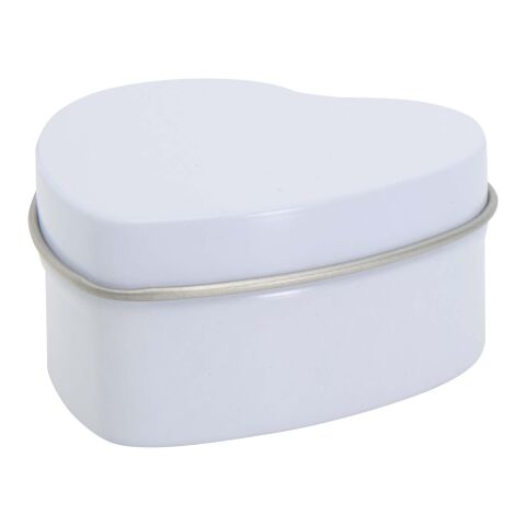 Blissful Herzförmige Zinnkerze mit Vanille Duft weiss | ohne Werbeanbringung | Nicht verfügbar | Nicht verfügbar