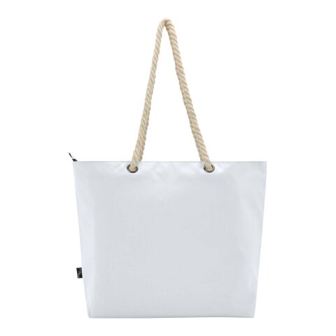 Panama Strandkühltasche mit Kordelgriffen aus recyceltem GRS-Material Standard | weiß | ohne Werbeanbringung | Nicht verfügbar | Nicht verfügbar