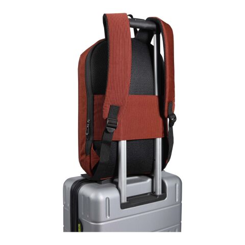 Luma 15&quot; GRS Laptop-Rucksack aus recyceltem Material mit Diebstahlschutz 10L Standard | Brick | ohne Werbeanbringung | Nicht verfügbar | Nicht verfügbar