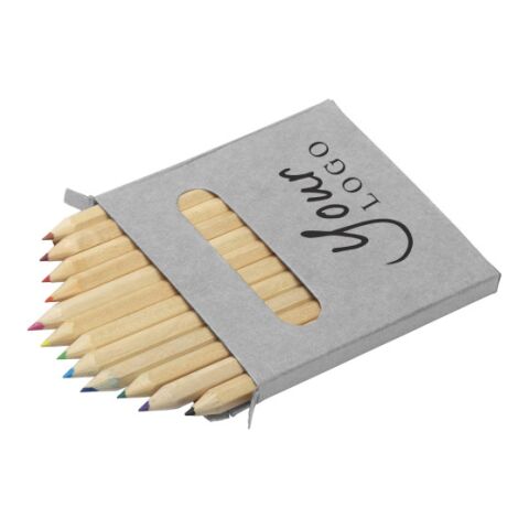 Buntstifte-Set &#039;Lena&#039; 12-tlg. Grau | ohne Werbeanbringung | Nicht verfügbar | Nicht verfügbar