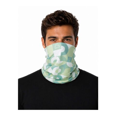 Alice 145 g/m² Sublimation-Multi-Schal aus RPET weiß | Nicht verfügbar | Sublimation | Vorderseite | 250 mm x 500 mm
