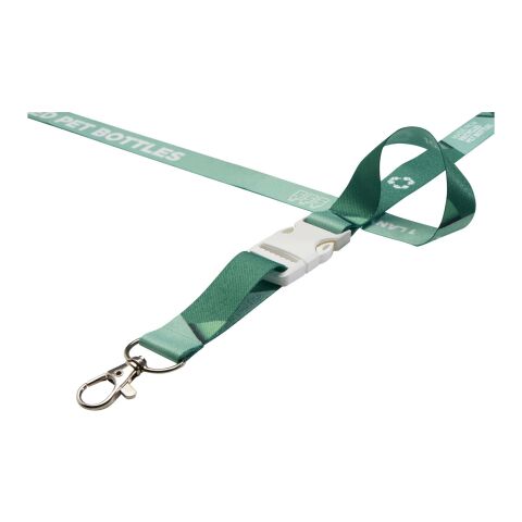Bucks Schlüsselband aus recyceltem PET Kunststoff – beidseitige Sublimation weiss-weiss | 20mm | Sublimation | überall, vorne | 20 mm x 900 mm