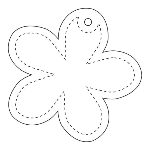 RFX™ reflektierender TPU-Aufhänger Blume weiß | ohne Werbeanbringung | Nicht verfügbar | Nicht verfügbar