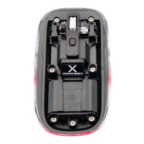 SCX.design O24 transparente wireless multimode 2.4 Ghz Bluetooth® Maus mit Leuchtlogo weiss | Not applicable | ohne Werbeanbringung | Nicht verfügbar | Nicht verfügbar