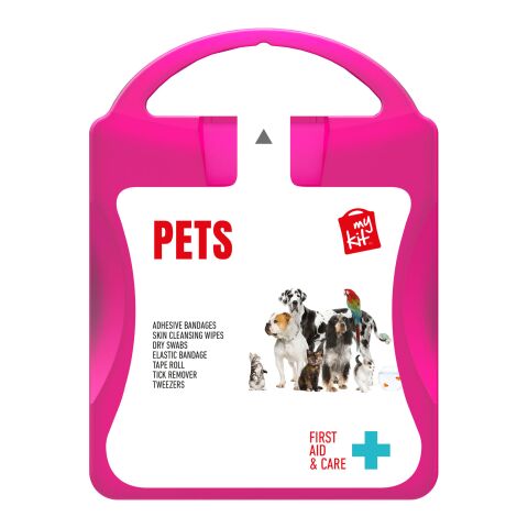 MyKit Tiere magenta | 1-farbiger Digitaler Aufkleber | Vorderseite | 90 mm x 127 mm