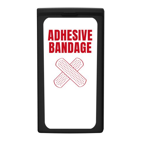 MiniKit Pflaster schwarz | 1-farbiger Digitaler Aufkleber | Vorderseite | 39 mm x 82 mm